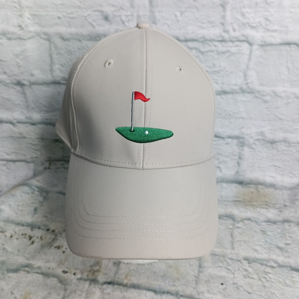 Athletic Works Mens Golf Hat Beige Performance Adjustable Cap RN52469 T34 #3